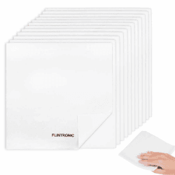 Flintronic 8er Pack Reinigungstücher, Fusselfreie Tücher, Staubtuch, wiederverwendbar, zum Ölen von Holz, Reinigen von Glas und Bildschirmen, 30 x 30 cm 8pcs Angebot bei HelloDeals