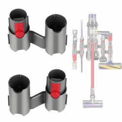 2 Stück Zubehör Halterung für Dyson V7 V8 V10 V11 V15, wandhalterung aufbewahrung für Dyson, Dockingstation Wandhalterung Befestigungen Angebot bei HelloDeals