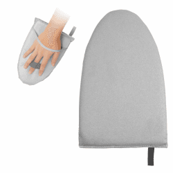 Vicloon Bügelhandschuh, Garment Steamer Bügelhandschuhe, Dampf Handschuh mit Fingerschlaufe, Wasserdichter Anti Dampfhandschuh, Bügelhilfe Handpad, Garment Steamer Zubehör für Kleidung Hemden (Grau) Angebot bei HelloDeals