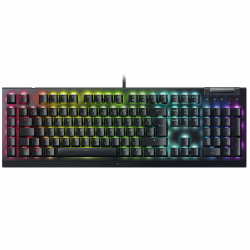 Razer BlackWidow V4 X – Mechanische Gaming-Tastatur Chroma RGB (mechanische Schalter, grün, 6 dedizierte Makro-Tasten, ABS-Tasten) FR-Layout | Schwarz Clavier FR BlackWidow V4 X Clicky Switch Grün Angebot bei HelloDeals