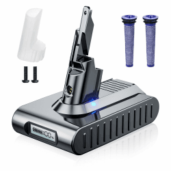 V7 Akku für Dyson, Ersatzakku für Dyson SV11 Kompatibel mit V7 SV11 Animal Motorhead Trigger Fluffy 229687 Staubsauger mit LCD Batterieanzeige (2 Filter+1 Schraubendreher+2 Schrauben+1Schaltersperre) Angebot bei HelloDeals
