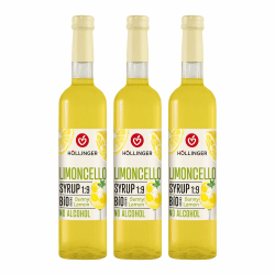 Höllinger Bio Limoncello Cocktailsirup alkoholfrei vegan 3 x 0,5 L alkoholfreier Cocktail Angebot bei HelloDeals