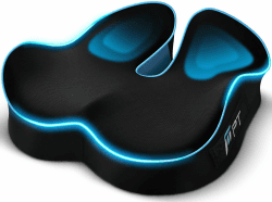 POOTACK Sitzkissen Bürostuhl, Sitzkissen Stuhl mit Memory Foam, Sitzkomfort | Stuhlkissen, Geeignet für Bürostühle, Schreibtische und Gaming-Stühle Black Angebot bei HelloDeals