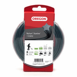 Oregon Sternförmiger Nylon Mähfaden 2,4mm, 2,4 mm x 15 m (110985E) | Für hohes Gras, Unkraut, Rasen und dichte Vegetation, Robuster Profi-Nylonfaden, Für die meisten Rasentrimmer 2.4 mm Angebot bei HelloDeals