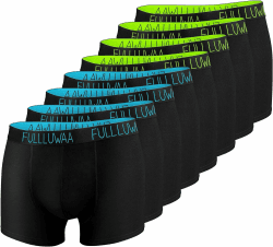 Fullluwaa Boxershorts Herren 8er Pack Baumwolle, Weich & Elastischer Bund | Retroshorts Boxer Unterhosen Männer, Etikettenlos, Bequem, Hautfreundlich & Atmungsaktiv, Nach vielen Wäschen kaum verformbar XXL 8er Schwarz(blau/Grün) Angebot bei HelloDeals