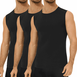 Falechay 3er Pack Unterhemd Herren 100%Baumwolle Ärmelloses Tank Top Männer | Muskelshirts,Unterhemden,Tank Top Herren,Sportunterhemden,Mehrfarbig XL 3*schwarz Angebot bei HelloDeals