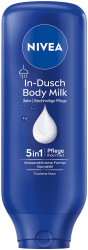 NIVEA In-Dusch Body Milk (400 ml), Körpercreme mit Mandel-Öl und wasseraktivierter 5in1 Pflege Formel, feuchtigkeitsspendende Body Lotion für die Dusche 400 ml (1er Pack) Angebot bei HelloDeals