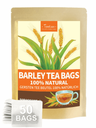TeeLux Gersten Tee Beutel 50 Stück, Vegan, Reine Geröstete Gerste, Koffeinfrei, Mugicha, Natürlicher Kräutertee, eine beliebte Kaffeealternative in Japan Gerösteter Gerstentee 50 Stück (1er-Pack) Angebot bei HelloDeals