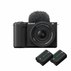 Sony Alpha ZV-E10 II APS-C Videokamera 16-50 mm f/3.5-5.6 | 4K60p Video, 4:2:2 10Bit-Aufnahme, 26 MP, Digitale Stabilisierung, Echtzeit Auto-Augenfokus, inkl. 2 Akkus ZV-E10 II + 16-50mm (2 Akkus) Einzeln Angebot bei HelloDeals