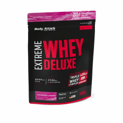 Body Attack Extreme Whey Deluxe Amarena Cherry 900 g | Eiweißpulver mit Aminosäuren, Triple-Whey-Complex, CFM Isolate, perfekt lösliches Protein-Pulver, fettarm, zuckerarm Amarena Cherry Cream 900 g (1er Pack) Angebot bei HelloDeals