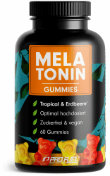 Melatonin Gummies 60x mit 0,5 mg bioaktivem Melatonin - leckerer Früchte-Mix-Geschmack - Optimal hochdosiert - Gummibärchen - Zuckerfrei, laborgeprüft & 100% vegan - Made in Germany 1x 60 Gummies Angebot bei HelloDeals