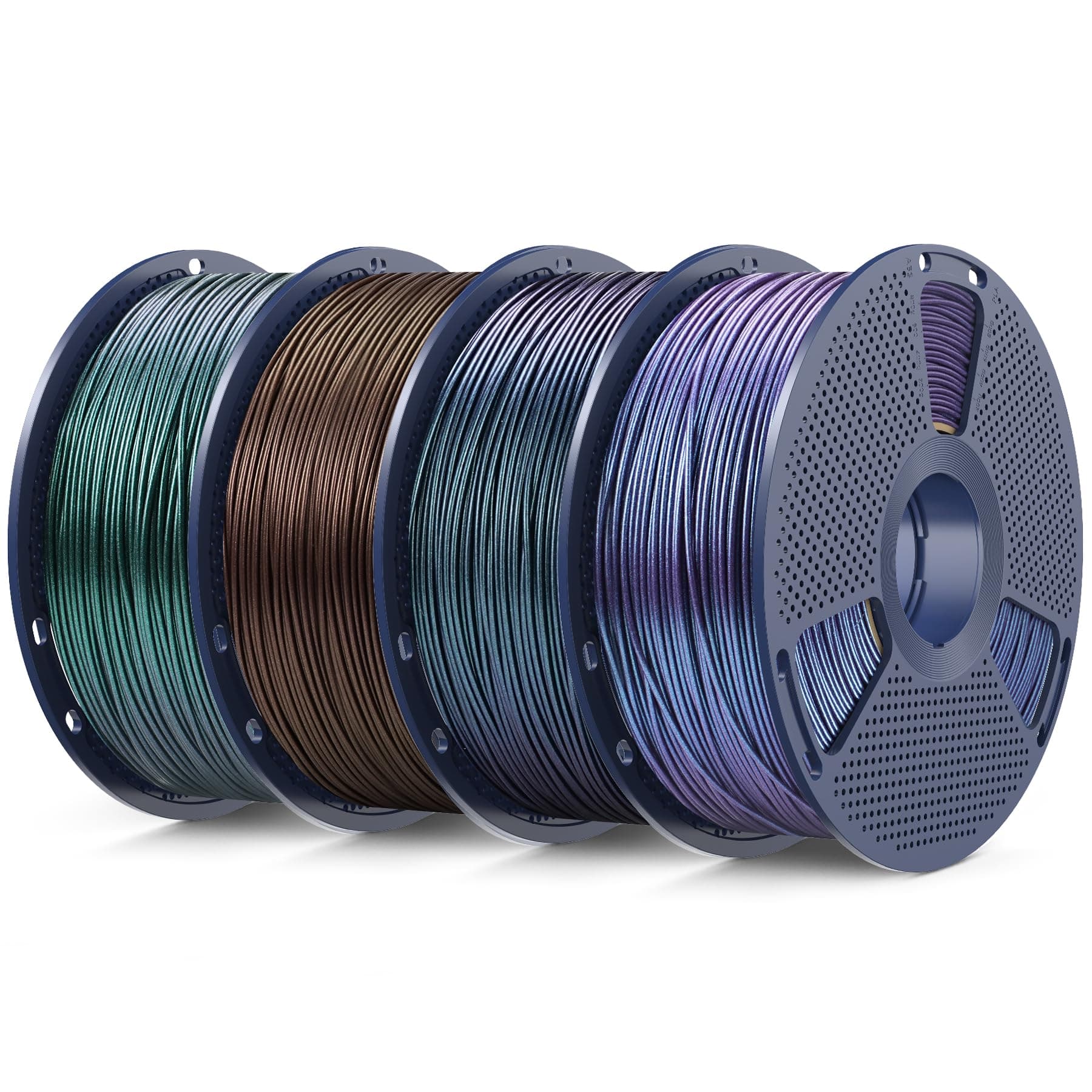 SUNLU 4KG PLA Galaxy Filament 1.75mm, Farbwechsel & Glitzer Filament PLA | Farbwechsel je nach Licht und Winkel, 1KG Spule Galaxie+Galaxie Grün+Sternenstaub Lila+Sternenstaub Braun 4000g Galaxie+Galaxie Grün+Sternenstaub Lila+Sternenstaub Braun PLA Galaxi Angebot bei HelloDeals