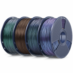 SUNLU 4KG PLA Galaxy Filament 1.75mm, Farbwechsel & Glitzer Filament PLA | Farbwechsel je nach Licht und Winkel, 1KG Spule Galaxie+Galaxie Grün+Sternenstaub Lila+Sternenstaub Braun 4000g Galaxie+Galaxie Grün+Sternenstaub Lila+Sternenstaub Braun PLA Galaxi Angebot bei HelloDeals