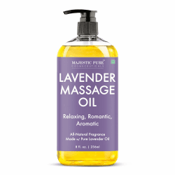 Majestic Pure Lavendel Massageöl, entspannend, 236ml | Entspannendes Massageöl mit ätherischem Lavendelöl, pflegendes Körperöl für Massagen, wohltuend für alle Hauttypen Lavendel 236 ml (1er Pack) Angebot bei HelloDeals