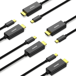 BENFEI USB C auf HDMI Kabel 4K 1,8m, 5 Stück Typ C auf HDMI Kabel [kompatibel Thunderbolt 3/4] für iPhone 15 Pro/Max MacBook Pro/Air 2023 iPad Pro iMac S23 XPS 17 usw 1,8 Meter 4K@30Hz 5 Stück Angebot bei HelloDeals