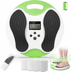 4-in-1 Medic Durchblutungs-Stimulator Beine & Füße, EMS Fußmassagegerät Fussmassagegerät elektrisch für Beinschmerzen & Schwellungen lindern, Krämpfe reduzieren, Durchblutung verbessern Weiß-cyan Angebot bei HelloDeals