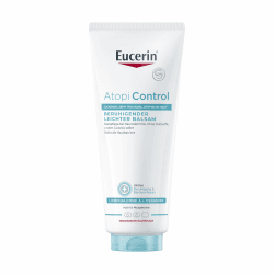 Eucerin AtopiControl Beruhigender Leichter Balsam 400 ml, Körpercreme | Basis Hautpflege für trockene & atopische Haut, feuchtigkeitsspendend, lindert Juckreiz, mit Ceramiden & Locochalcone A Angebot bei HelloDeals