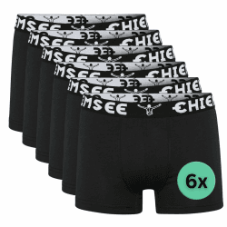 Chiemsee Boxershorts Herren 2 Farben S-4XL I 6er Set I Baumwolle | Kurze Unterhosen mit elastischem Bund I atmungsaktiv I Regular Fit XL 9090 Black/Black Angebot bei HelloDeals