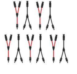 GENORTH 6 mm² Solarkabel Y Verteiler,10AWG Solarpanel Y Stecker Solar 1Y2 5 Paar MMF und FFM,PV Y kabel für Solaranlage Photovoltaik (Rot + Schwarz) 6mm² 5 Paar-1Y2 Solarkabel Angebot bei HelloDeals