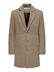 Only & Sons Herren Onsmatthew Wool Coat Otw Noos Onsmatthew Wool Coat Otw Noos (1er Pack) L Timber Wolf Angebot bei HelloDeals