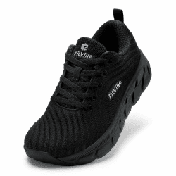 FitVille Damen Laufschuhe Weit Turnschuhe Atmungsaktiv Sportschuhe Leichte Joggingschuhe Sneaker Bequeme Walking Schuhe 38.5 EU Weit Schwarz Angebot bei HelloDeals