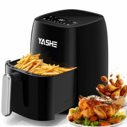 YASHE 4,2L Heißluftfritteuse mit LED-Touchscreen, 1500W Airfryer mit 6 Programmen, Temperatur & Timer Einstellbar, Antihaft-Frittierkorb, Spülmaschinenfest, Fettfreies Frittieren Angebot bei HelloDeals