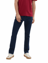 TOM TAILOR Herren Josh Regular Slim Jeans mit Stretch 32W / 30L 10138 - Rinsed Blue Denim Angebot bei HelloDeals
