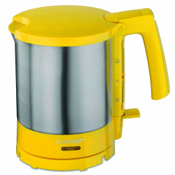 cloer 4717-2 Wasserkocher, 2000 W, Trockengeh- und Überhitzungsschutz, innen liegende Füllmengenmarkierung, Gelb, Edelstahl, 1.5 liters Angebot bei HelloDeals