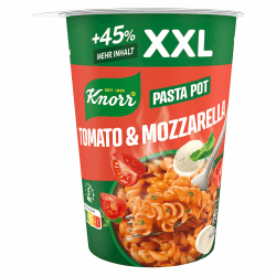 Knorr Tomato & Mozzarella XXL Pasta Pot, leckerer Pasta Snack 8 x 93 g Tomato & Mozzarella 93 g (8er Pack) Angebot bei HelloDeals