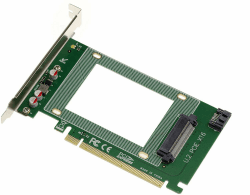 KALEA-INFORMATIQUE PCIe x16-Controller-Karte vom Typ PCIe 3.0 für PCIe NVMe U.2 SSDs. Angebot bei HelloDeals