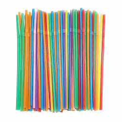 100 Stück Wiederverwendbare Biegbar Strohhalme, 21x 0.5cm bunt Trinkhalme aus PP, BPA-frei Lebensmittelecht Trinkhalm für Cocktail Kaffee Milch Saft Heißkaltgetränke Angebot bei HelloDeals