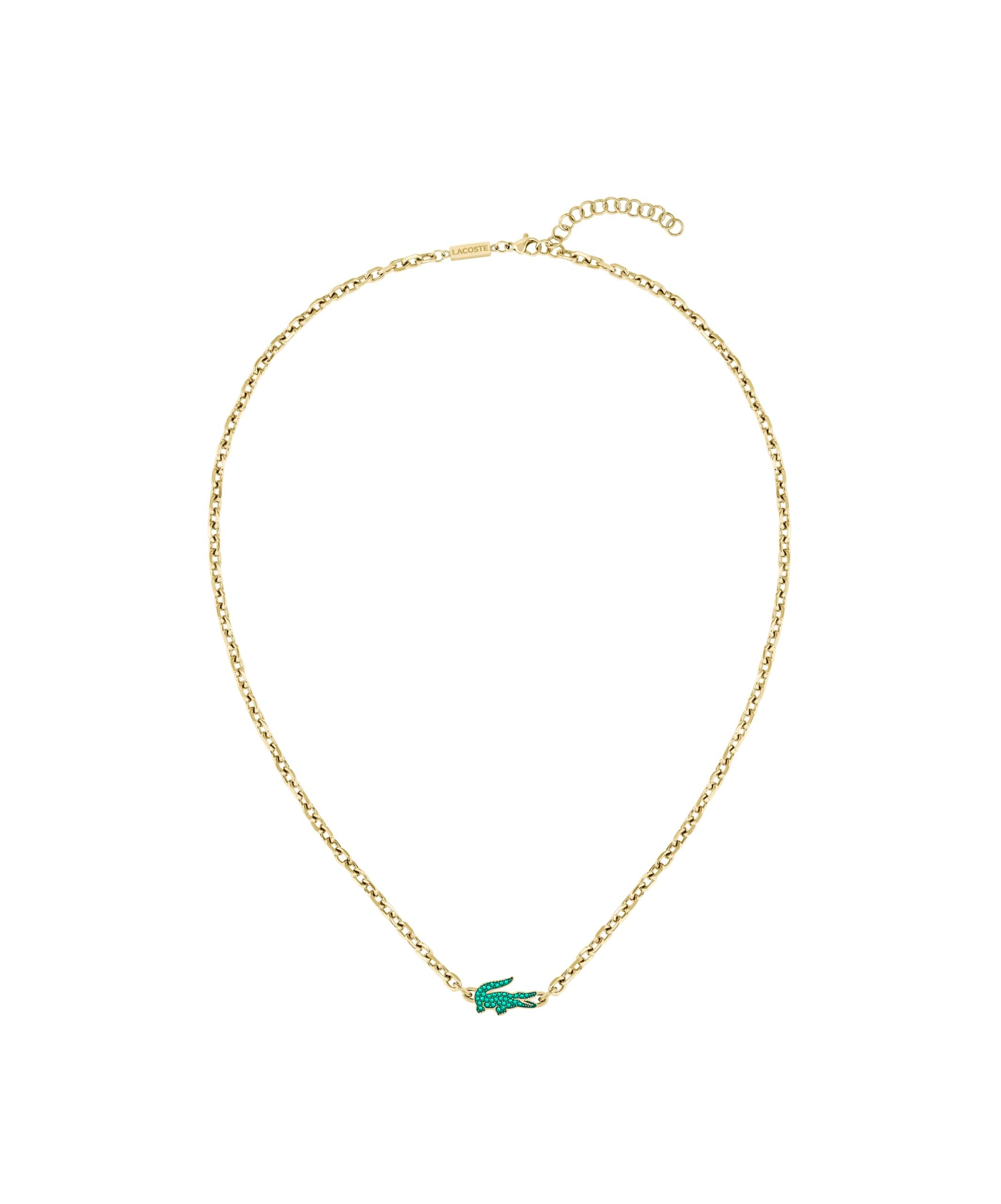 Lacoste Gliederhalskette Für Männer und Frauen Kollektion ARTHOR aus Edelstahl mit Ionenplattierung in Gelbgold verziert mit Kristallen - 2040612 Angebot bei HelloDeals