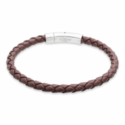s.Oliver Herren Schmuck – Armband aus Leder mit Edelstahldetails – Klassisch, Zeitlos und Maskulin – Perfekte Geschenkidee Minimal Braun Angebot bei HelloDeals