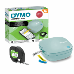 DYMO LetraTag 200B-Beschriftungsgerät mit Bluetooth | kompakter Etikettendrucker | verbindet Sich über Wireless Bluetooth-Technologie | inklusive 1 x Papierschriftband in Weiß | Daydream Blue LT 200B Einzel Daydream Blue Angebot bei HelloDeals