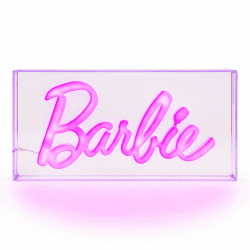 Paladone Barbie LED Neonlicht - Offiziell lizenziert, freistehendes oder wandmontierbares pinkes Licht-Schild - Spiel-Make-up-Zimmeraccessoires & Dekor für das Schlafzimmer Modern Angebot bei HelloDeals