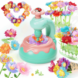 Euclidean Cube Blumen Basteln Kinder Bastelset Geschenk Mädchen 4 5 6 Jahre | Rosa Blumenstrauß Bastelset, 230 Teile zum Basteln von 30 Blumen & Kranz, DIY Kunst- & Handwerksset für Mädchen 3-8 Jahren Angebot bei HelloDeals