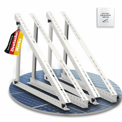 Solarmodul Halterung, 114cm 2 Paar Solarpanel Halterung, Halterung Balkonkraftwerk für 100W-500W Solarpanel, Winkel Einstellbar 0-90° Halterung für Solarpanel, für Dachhalterungen Solarmodule 2 Sätze 114cm Solarpanel Halterung Angebot bei HelloDeals