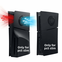 Mcbazel PS5 Slim Frontplattenersatz Faceplates Dauerhafte ABS Schutzersatzabdeckung mit Kühlungsventilzubehör für PlayStation 5 Slim Disc Edition -schwarz(Nicht für PS5/PS5 Pro) Angebot bei HelloDeals