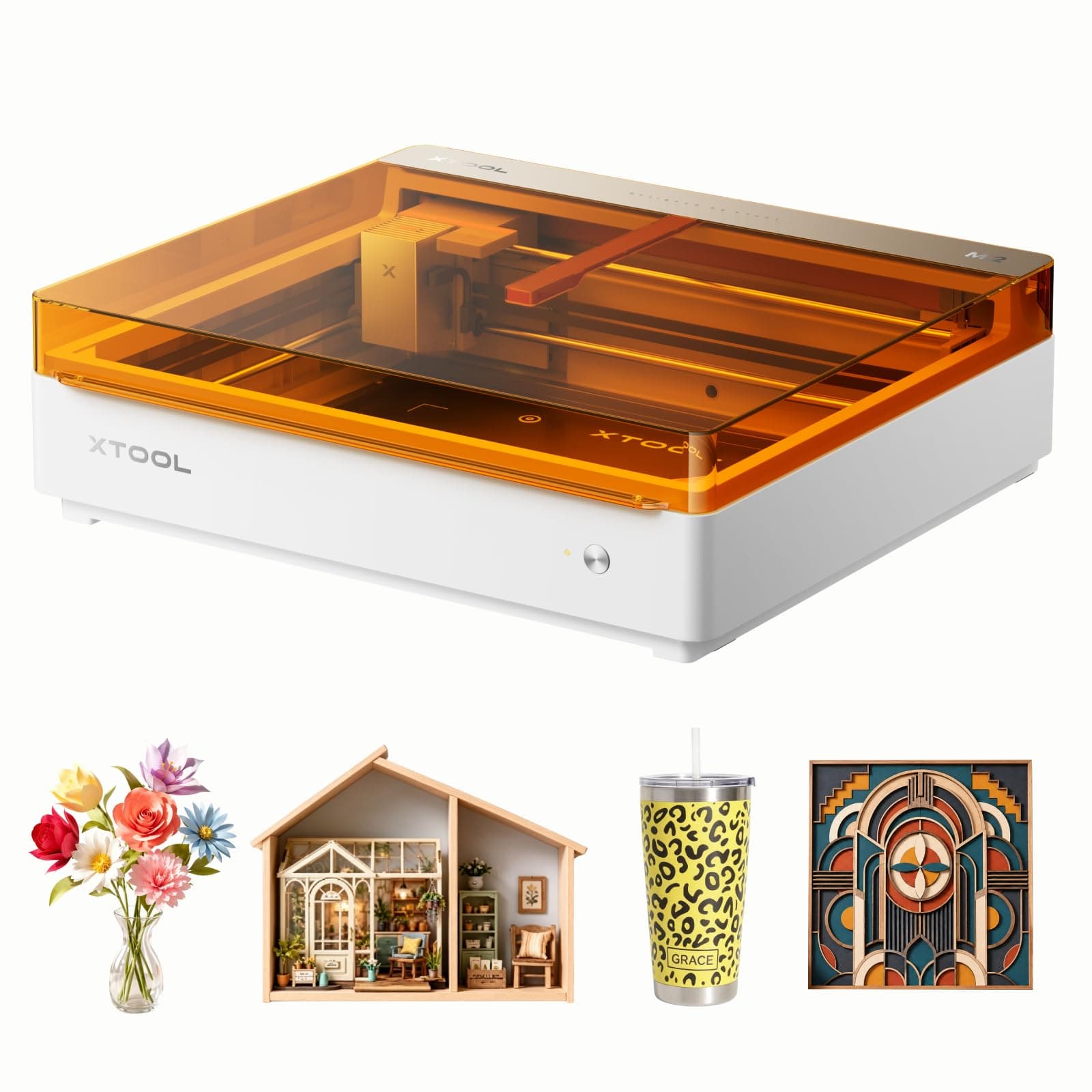 xTool M2 10W Laser Graviermaschine mit Dual-Kamera, Klasse 1 Sicherheits Lasergravur, Laser Cutter für Home DIY Basteln auf Holz, Leder, Filz, Stoff & Papier M2 10W M2 Standalone Angebot bei HelloDeals