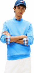 Tommy Jeans Herren Sweatshirt Regular Fit Flag Fleece Rundhalsausschnitt XXL Blue (Blue Twilight) Angebot bei HelloDeals