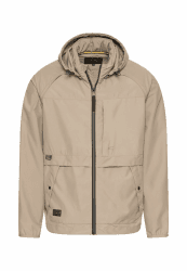 camel active Herren Jacke aus leichtem Material | Übergangsjacke aus besonders leichtem Material mit Stehkragen und praktischen Taschen - wasserabweisend und leicht verstaubar XL Beige Angebot bei HelloDeals