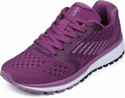 WHITIN Laufschuhe Herren Damen Turnschuhe Sportschuhe Unisex Bequeme Straßenlaufschuhe Walkingschuhe 36-47 41 EU Violett Angebot bei HelloDeals