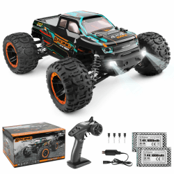 HAIBOXING Ferngesteuertes Auto 4WD 1:16 RC Auto 36km/h Rc Monstertruck | Hochgeschwindigkeit,2,4GHz,Rennwagen,Wasserdicht,Geländewagen,Crawler,Spielzeug Geschenk für Kinder und Erwachsene Angebot bei HelloDeals