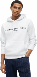 Tommy Hilfiger Herren Hoodie Tommy Logo mit Kapuze L Weiß Angebot bei HelloDeals
