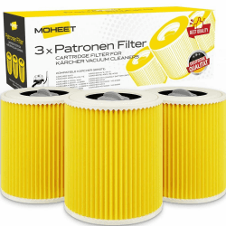 3x Patronenfilter kompatibel mit Kärcher Staubsauger WD3 Premium ersetzt Filter Kärcher wd3 WD2 WD3 WD1 MV3 MV2 WD 3 P Extension KIT gegen Feinstaub und Gerüche Angebot bei HelloDeals