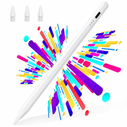 BAZO Stift für iPad 2018-2026, 2X Schnellladeleistung, Palm Rejection | Apple Pencil mit magnetischer Haftung, Neigungssensitivität für iPad 6–11/A16, Mini 5–7, 11'' 12,9" 13'' Pro/Air M1-M5 1-6 Cloud Dancer Angebot bei HelloDeals