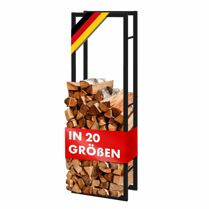 Floordirekt Kaminholzregal für Innen & Außen, Brennholzregal Metall für holzlager Kreta 100 x 25 x 100 cm Angebot bei HelloDeals
