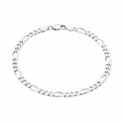 Amor Armband 925 Sterling Silber Herren Armschmuck, Silber, Kommt in Schmuck Geschenk Box SILBER 21 CM Angebot bei HelloDeals