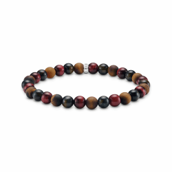 THOMAS SABO Stretch-Armband Obsidian und Tigerauge Beads Armband Gravur Tigerauge 7 mm 21 cm Angebot bei HelloDeals