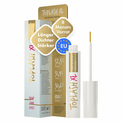 Toplash XL Wimpern- und Augenbrauen-Booster - Wachstumsserum mit Wimpern- und Augenbrauenverstärker - fördert gesunde, kräftige Wimpern - mit natürlichen Potanicals und Peptiden - 6 ml 6 ml (1er Pack) Angebot bei HelloDeals